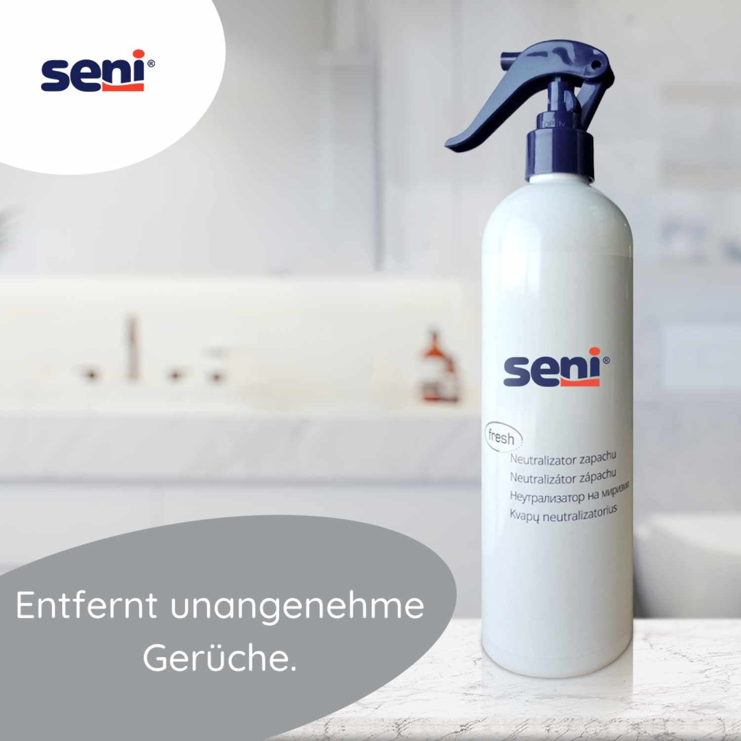 Seni fresh Geruchsneutralisator für Räume & Flächen - 500 ml Sprühflasche